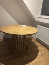 Image of Dining Table 120cm Wood Style