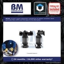 Image of Catalytic Converter Type Approved + Fitting Kit fits VW POLO 9N 1.2 Front BM New