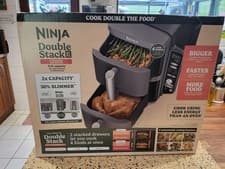 Image of NINJA DOUBLE STACK XL 2 DRAWER 9.5L AIR FRYER NEW