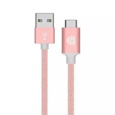 Image of Griffin 1M Charge Sync Cable with USB A to USB C Connector Rose Gold