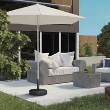 Image of 18kg Heavy Duty Concrete Umbrella Parasol Base for Outdoor Patio Umbrella Black