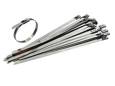 Image of Stainless Steel Cable Ties Zip Ties Heat Tie Wraps 4.5 & 7.9mm Wide 5 Lengths