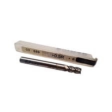 Image of Perfor 6mm HSS Cobalt End Mill 0.5R Radius 4 Flutes 6 x 14 x 57 GS15