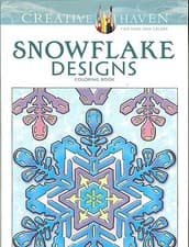 Image of Snowflake Designs - A Creative Haven Adult Coloring Book from Dover Publications