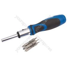 Image of Draper Ratchet Screwdriver and Bit Set (13 Piece)
