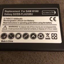 Image of REPLACEMENT Li-ion BATTERY FOR SAMSUNG GALAXY S2 GT-I9100 i9100  - EB-FLA2GBU