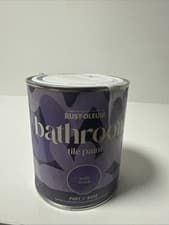 Image of Rust-Oleum Grey Water-Resistant Bathroom Tile Paint in Satin Finish - Flint 750m