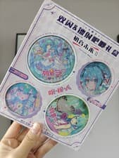 Image of 4 pcs Vocaloid Hatsune Miku Anime Badge Pin 58cm and 75cm round badge for bags 
