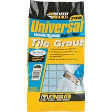 Image of Everbuild Universal Flexible Tile Grout Ivory 5kg