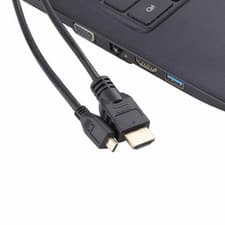 Image of HDMI to Micro HDMI Male to Standard Male Cable Lead Full HD 1080p Gold TV 1M-5M