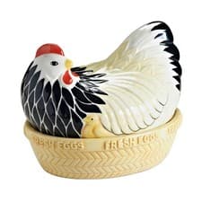 Image of Egg Holder Rack Mother Hen Nest Kitchen Storage Earthenware Display Mason Cash