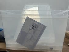 Image of Really Useful Box Nestable Plastic Storage 83 Litre Clear