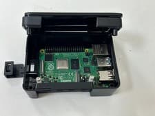 Image of Raspberry Pi 4 Model B. 16GB SD card, DIN rail (40cm), 5V Meanwell PSU and USBC