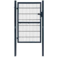 Image of 2D Fence Gate (Single) Anthracite Grey 106 x 210 cm vidaXL