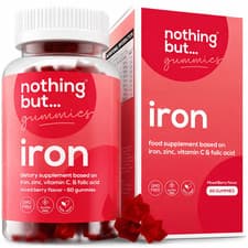 Image of Nothing But Gummies Iron Supplement Gummies 60 Count | Vegan Chewable Formula
