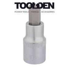 Image of Draper 16303 Hexagonal Socket Bits, 1/2" Sq. Dr. 10mm