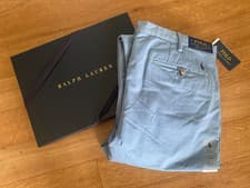Image of Polo Ralph Lauren Men's Light Blue Stretch Slim Fit Chino Pants 38/32 RRP £135