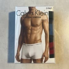 Image of Calvin Klein 3-Pack Cotton Stretch Trunks medium