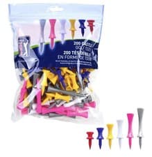Image of PGA Tour Castle Golf Tees 200x Mixed Pack Brand New Free Postage