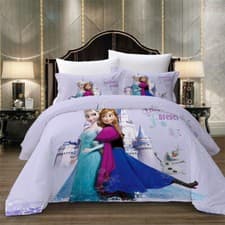 Image of Frozen Sisters Duvet Cover Set Single Double King Bedding Set with Pillowcases