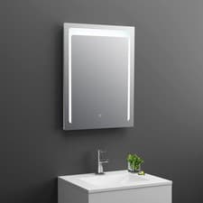 Image of Hudson Reed Carina LED Touch Sensor Rectangular Bathroom Mirror 700mm H x 500mm