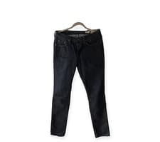 Image of Allsaints Mens Blue 100% Cotton Cigarette Skinny Fit Jeans Size Waist 32 Leg 32