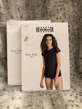 Image of Delicate Summer Breeze WOLFORD Pure TULLE CAP Sleeve Shirt MSRP$195