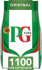 Image of PG Tips One Cup Biodegradable Square Everyday Tea Bags | Pack Of 1100 Teabags