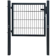 Image of Garden Fence Gate Single Door Side Pathway Entrance Security with 2 Keys Lock