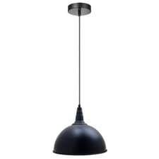 Image of Pendant Light Industrial Metal Black E27 Ceiling Dome Lamp Shade Kitchen Hallway