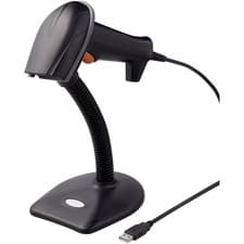 Image of Renkforce Rf-3376032 2D Barcode Scanner Hand-Held Black USB Corded Laser