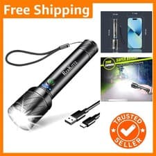 Image of Ultra Bright 2200 Lumen Rechargeable Flashlight with Power Display & Focus Modes