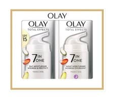 Image of Olay Total Effects Anti-Ageing 7In1 Gift Set: Day Cream Moisturiser 37Ml, Night
