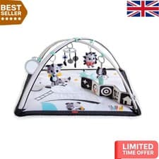 Image of High Contrast Baby Play Gym: 18 Activities & Adjustable Arches for Development
