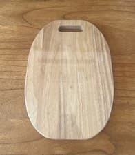 Image of Chopping Cutting Serving Cheese Board Hevea Wood 34x24x2 cm Medium