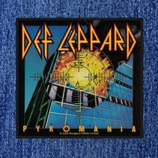 Image of DEF LEPPARD - PYROMANIA (NEW) SEW ON PATCH OFFICIAL BAND MERCH