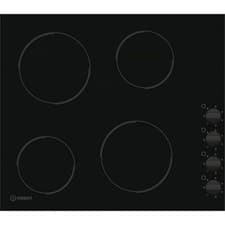 Image of Indesit RI860C 58cm 4 Burners Ceramic Hob Black