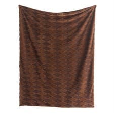 Image of Appletree Hygge Cosy Diamond Soft Jacquard Boucle Throw Blanket Warm Home UK