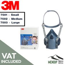 Image of 3M 7500 Reusable Comfort Half Mask Respirator - 7501 Small 7502 Med 7503 Large