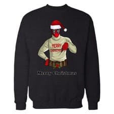 Image of Christmas Jumper 2023 Holiday Deadpool Merry Chimichanga Sweatshirt / T-Shirt