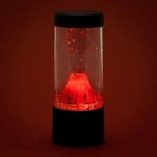 Image of Red Lava Erupting Mini Volcano LED Lamp Mood Night Light Novelty Desktop Light