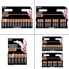 Image of Duracell Batteries AA / AAA Simply LR6 LR03 Alkaline 1.5V Long Expiry