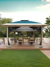 Image of 3x3m Pop-up Heavy Duty Gazebo Garden Canopy Tent Detachable Mosquito Netting🔥