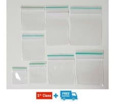 Image of Grip Seal Bags Self Resealable Grip Poly Plastic Clear Zip Lock MIX [All Sizes]