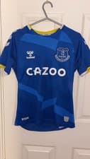 Image of everton home shirt 2021/2022 (12-13)