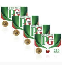 Image of Original P G Tips Tea Bags, 4 x 210 Pack, Tea Bags I Fresh Smooth Taste