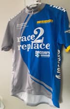 Image of NEW NIKE LIVESTRONG DISCOVERY CHANNEL RACE 2 REPLACE CYCLING JERSEY LARGE ITALY
