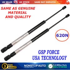 Image of 2X REAR TAILGATE GAS STRUTS 620N FOR RENAULT LAGUNA III 844310002R