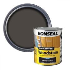 Image of Ronseal Woodstain Satin Smoked Walnut – Quick Drying, 750ml
