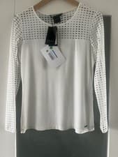 Image of Armani Exchange Women's Top size M ivory Viscose with Elastane. New with tags